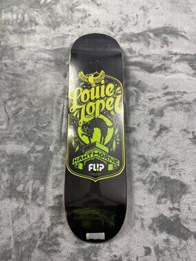 New Flip Louie Lopez Iconoclastics Skateboard Deck 8.13 Black Green Art Graphic